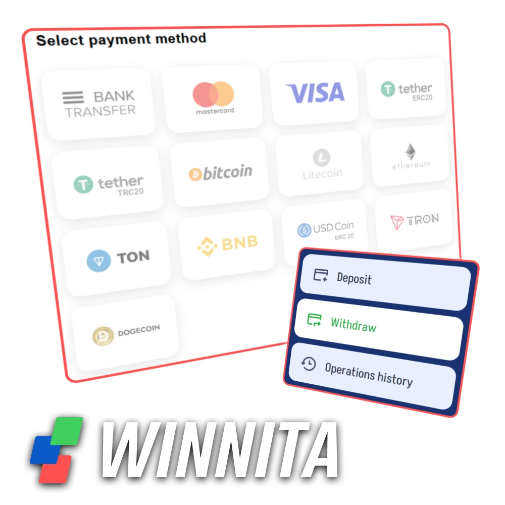 Metodi di deposito disponibili